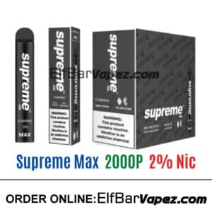 Supreme Max 2% Vape - Cubano