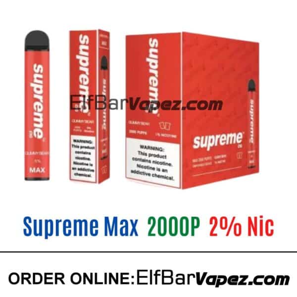 Supreme Max 2% Vape - Gummy bear