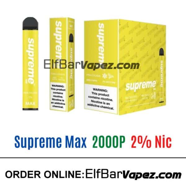 Supreme Max 2% Vape - Pina colada