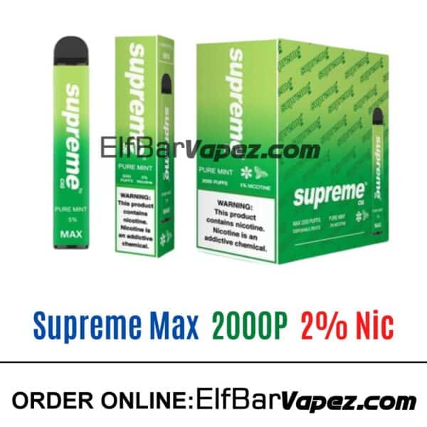 Supreme Max 2% Vape - Pure mint