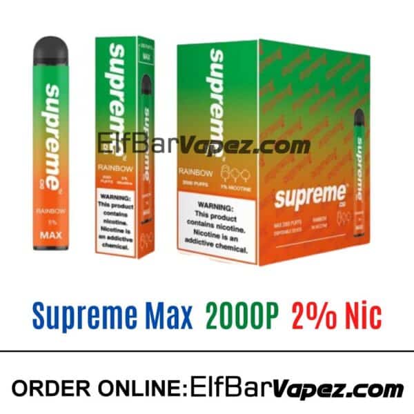 Supreme Max 2% Vape - Rainbow