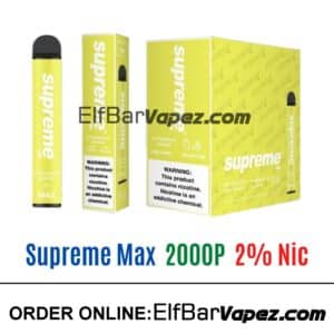 Supreme Max 2% Vape - Strawberry banana