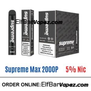 Supreme Max 5% Vape - Black ice