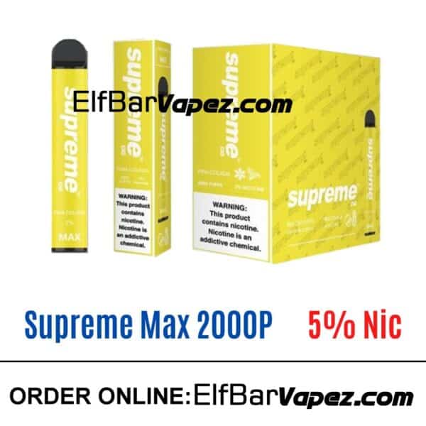 Supreme Max 5% Vape - Pina colada