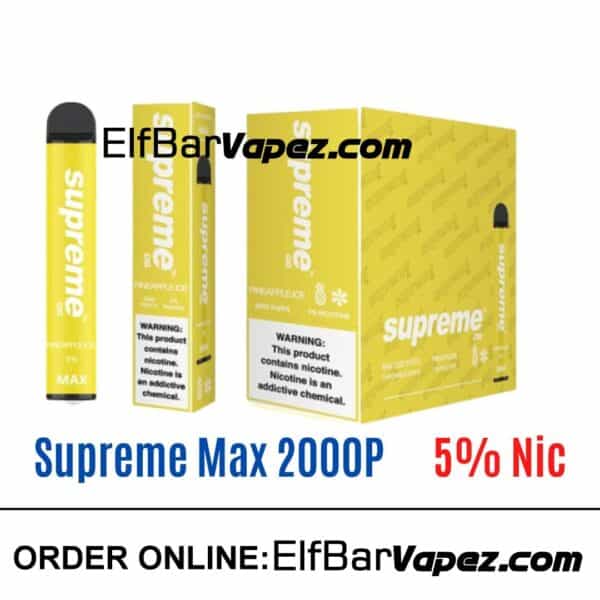 Supreme Max 5% Vape - Pineapple ice