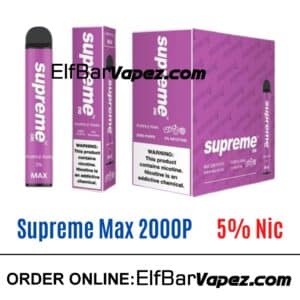 Supreme Max 5% Vape - Purple rain