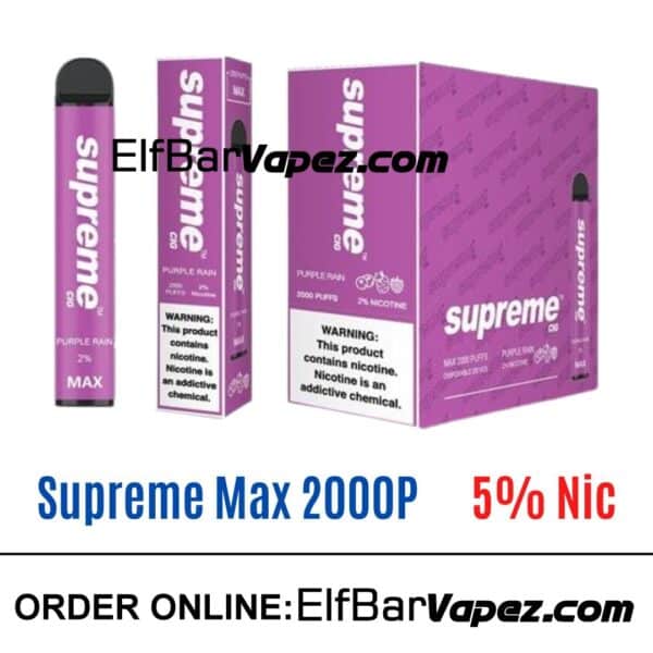 Supreme Max 5% Vape - Purple rain