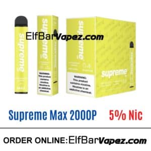 Supreme Max 5% Vape - Strawberry banana