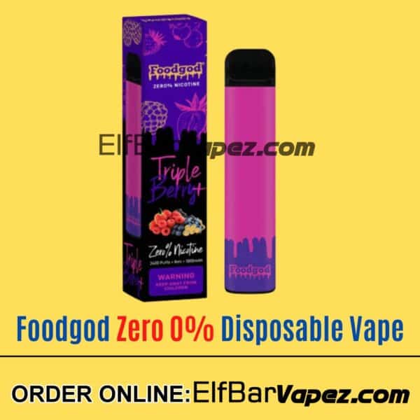 Triple Berry - Foodgod Zero 0% Disposable Vape