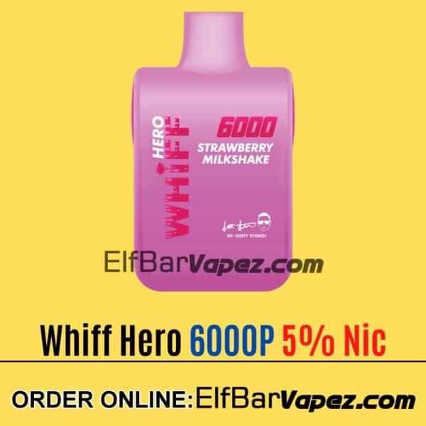 Whiff Hero Disposable Vape - Strawberry Milkshake
