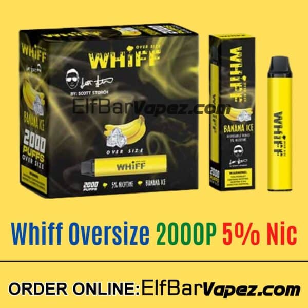 Whiff OverSize Vape - Banana Ice