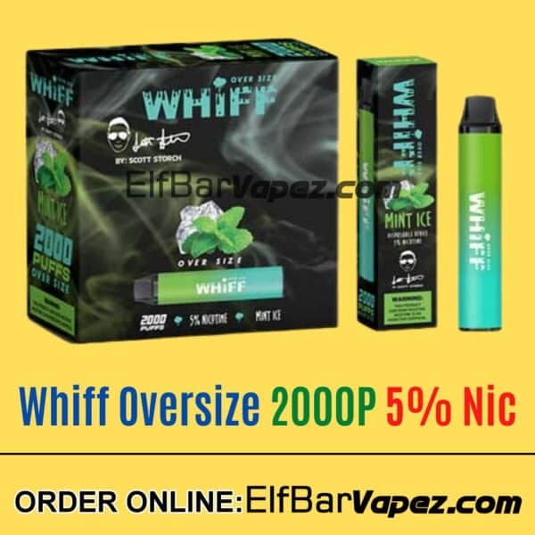 Whiff OverSize Vape - Mint Ice