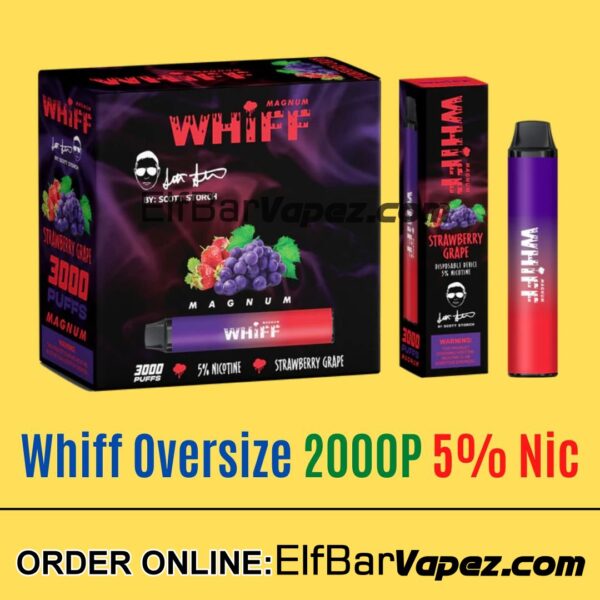 Whiff OverSize Vape - Strawberry Grape