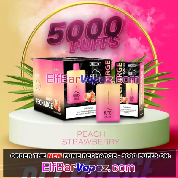 Fume Recharge 5000 Puffs - Peach Strawberry