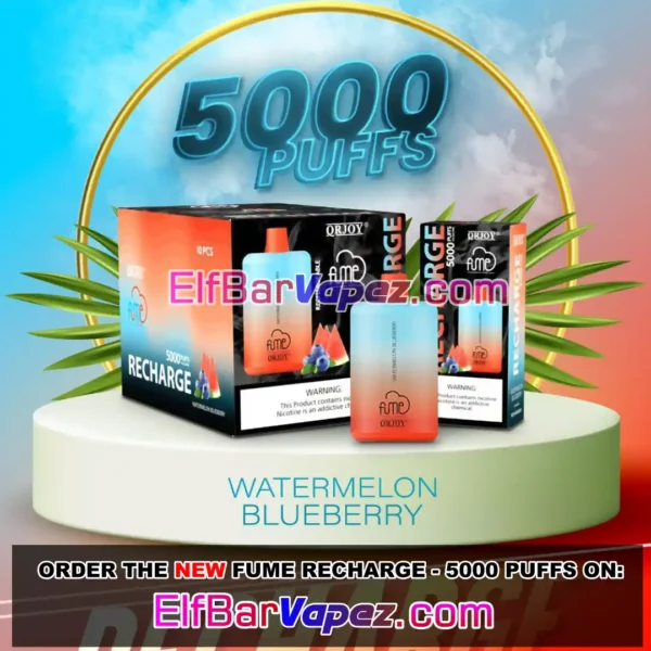 Fume Recharge 5000 Puffs - Watermelon Blueberry