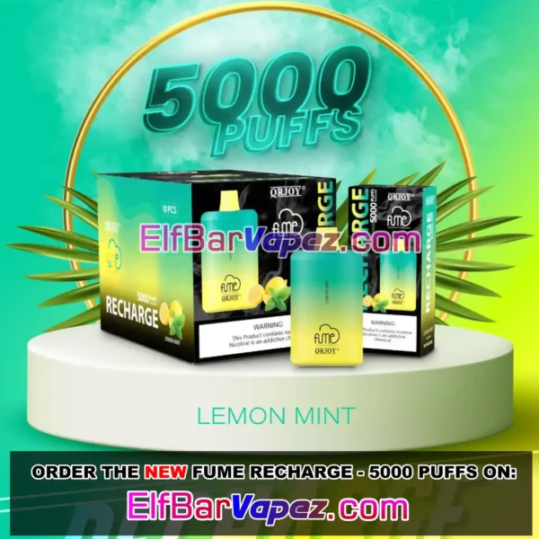 Lemon Mint Fume Recharge Disposable Vape