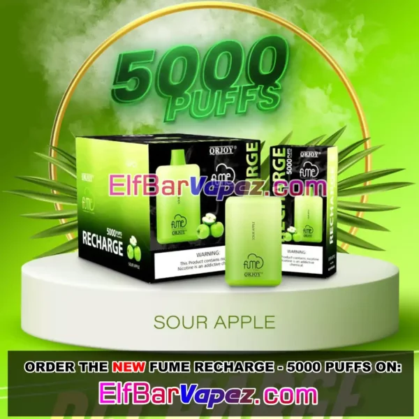 Sour Apple Fume Recharge Disposable Vape